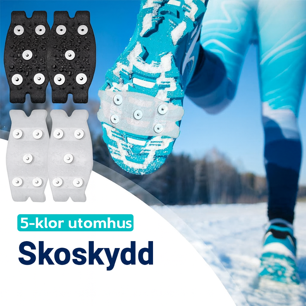 5-Klo Halkskyddade Skoöverdrag – Säkert Grepp på Is och Snö