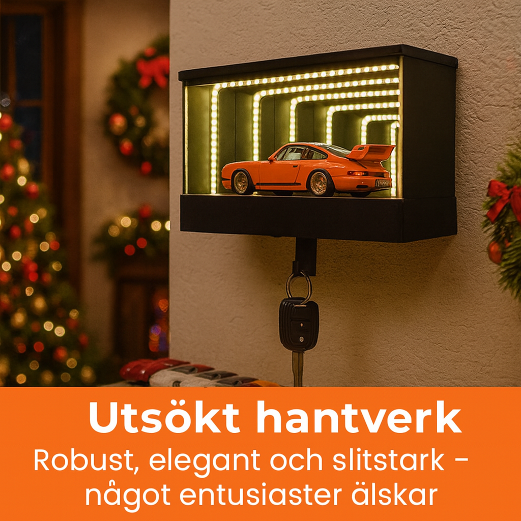 LED Nyckelring med Oändlighetseffekt – Perfekt Gåva för Bilentusiaster