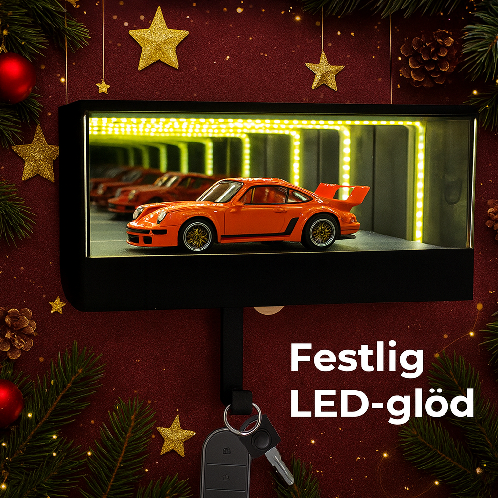 LED Nyckelring med Oändlighetseffekt – Perfekt Gåva för Bilentusiaster