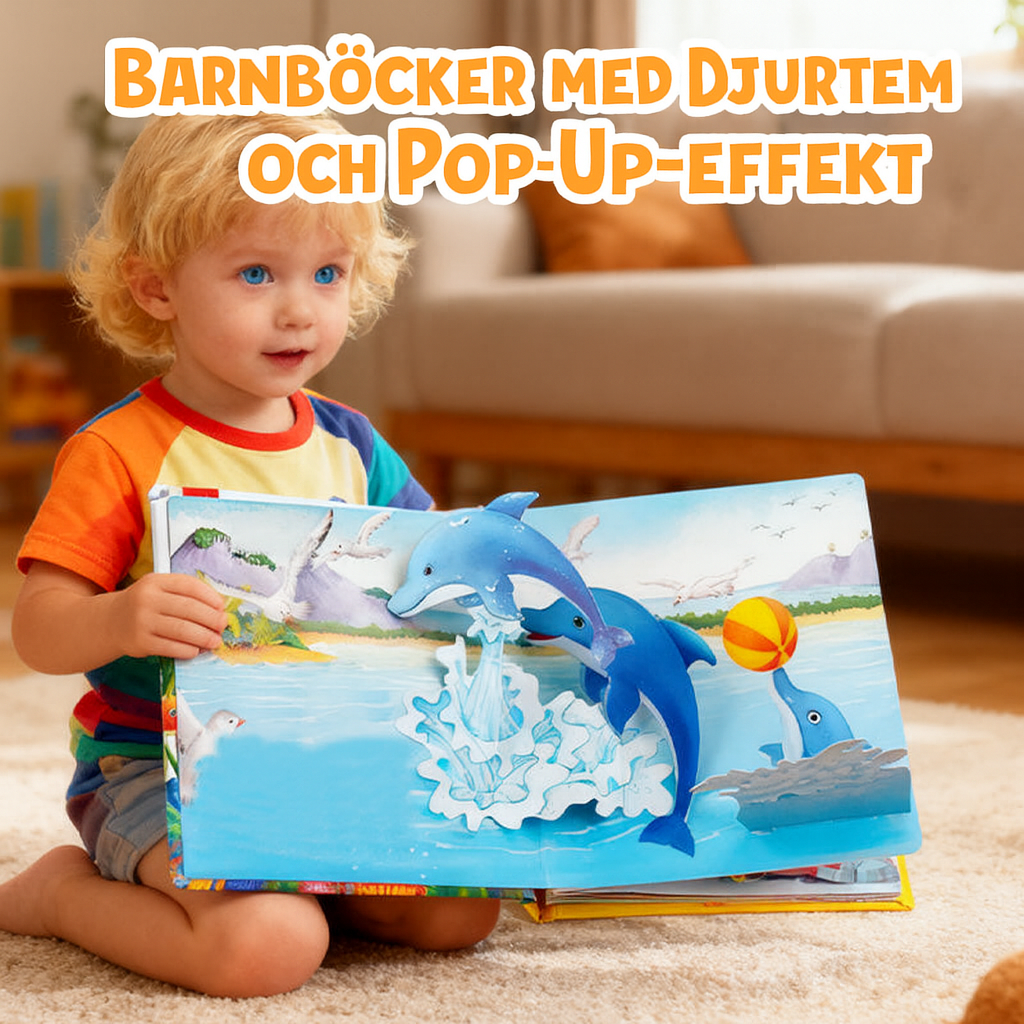 3D Pop-up Djurens Bok för barn – lärande genom lek och fantasi