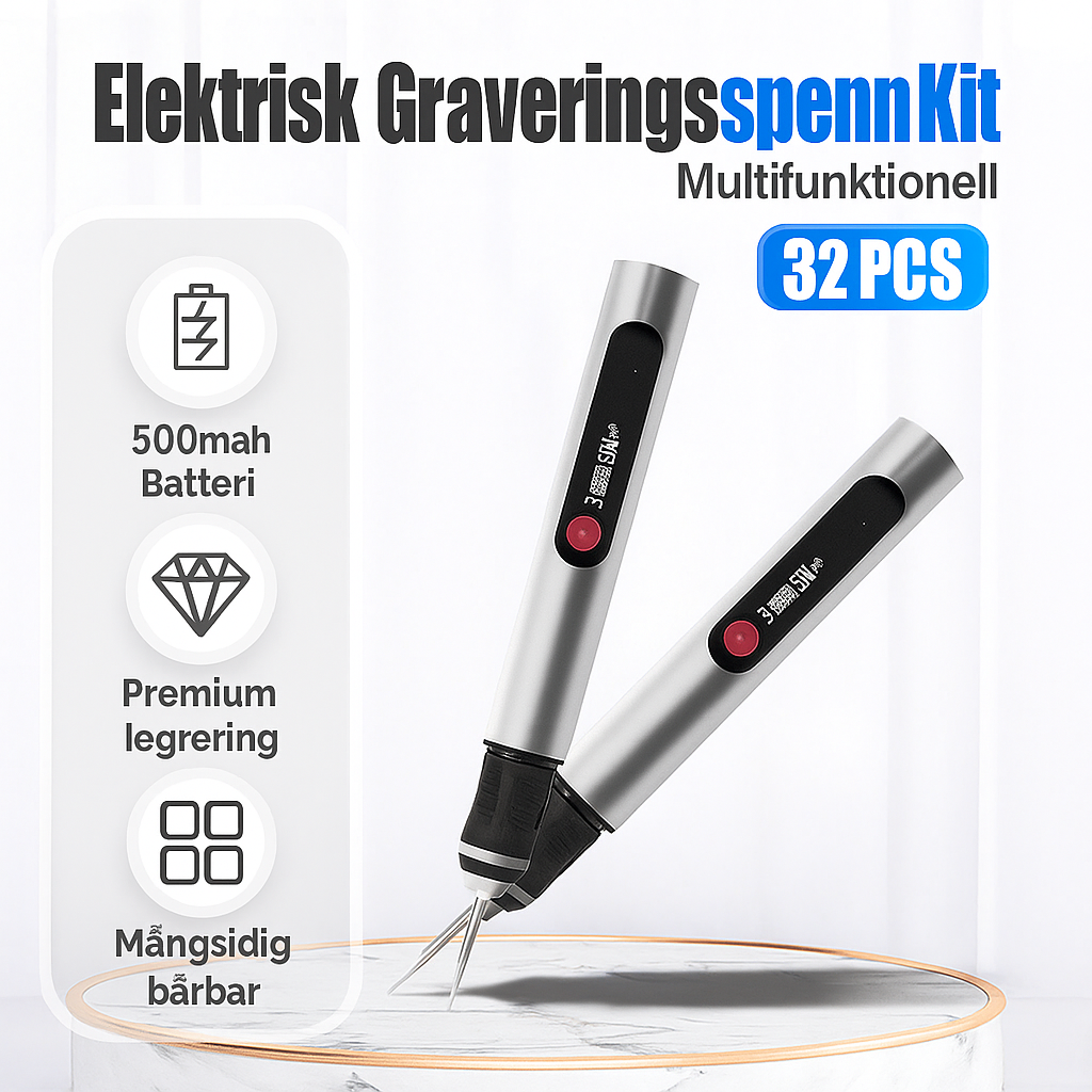 Elektrisk graveringspenna med justerbar hastighet – precision och kraft i fickformat