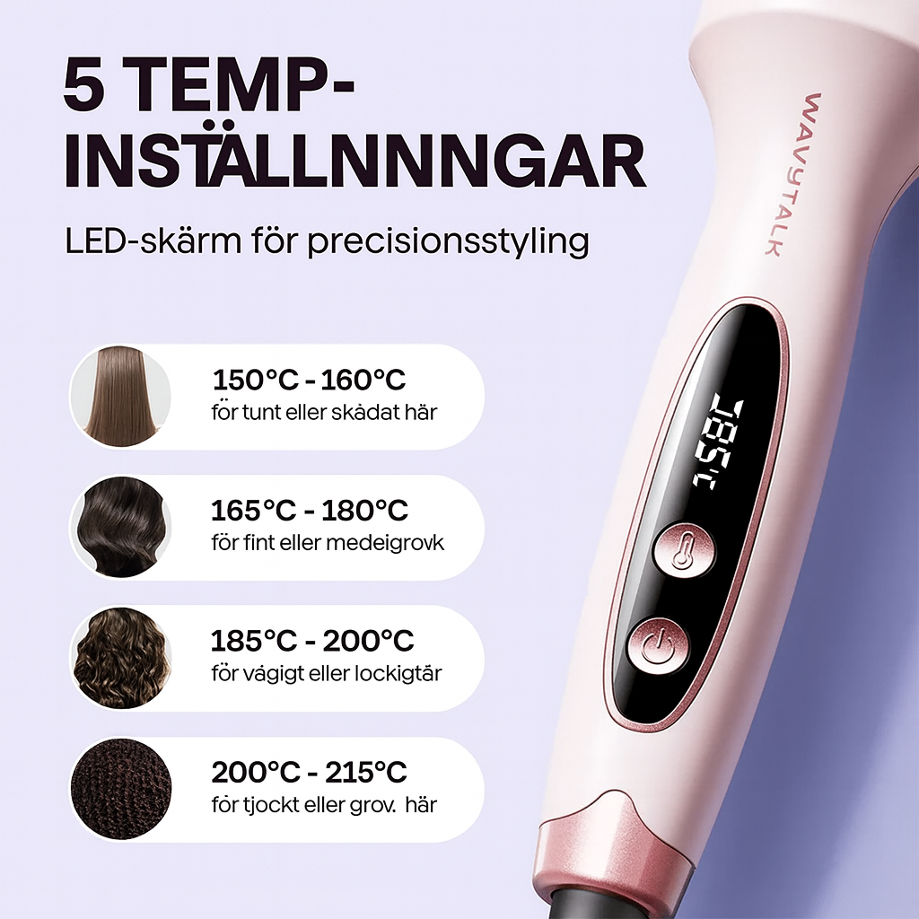 2-i-1 Volym & Glans Borste - Perfekt Frisyr på Minuter