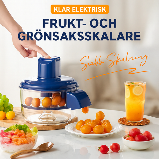 Elektrisk Frukt- och Grönsaksskalare med Rostfria Blad