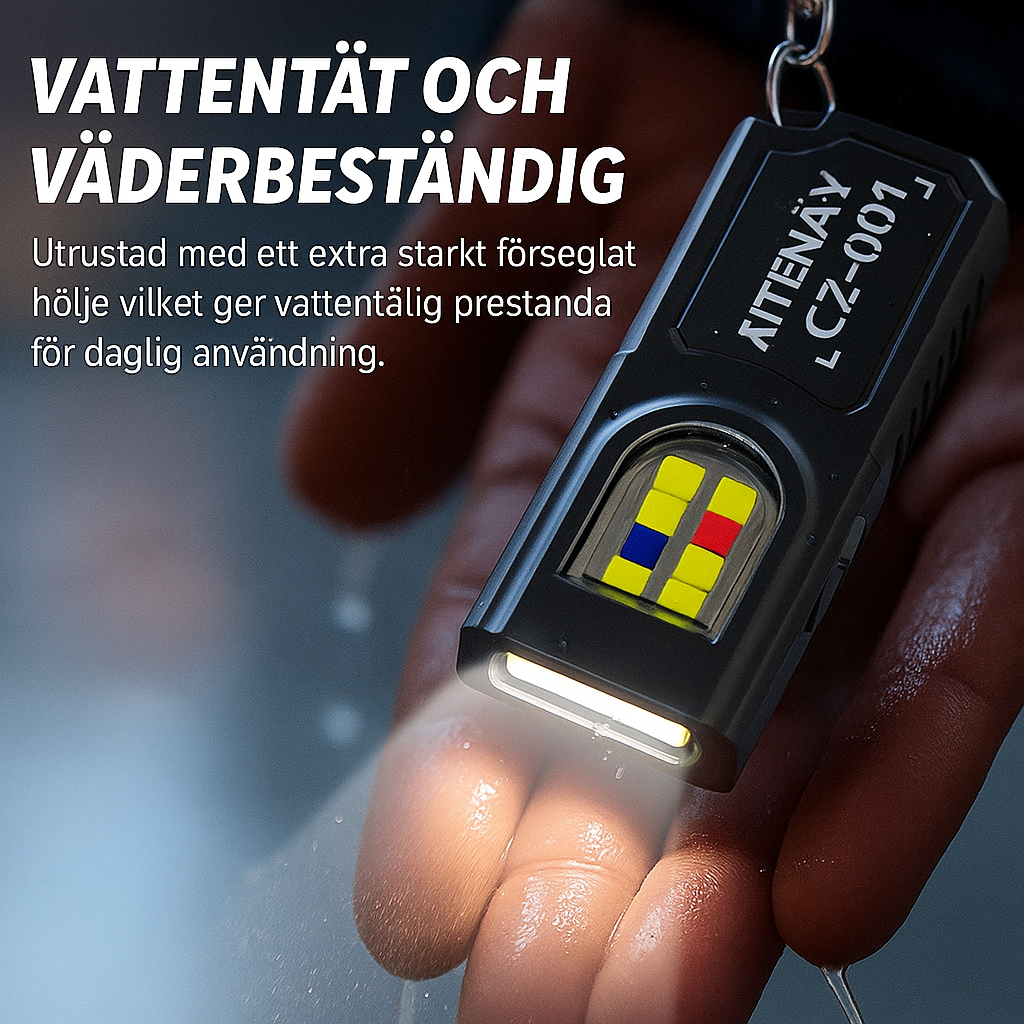 Nyckelringslampa med Varningsljus