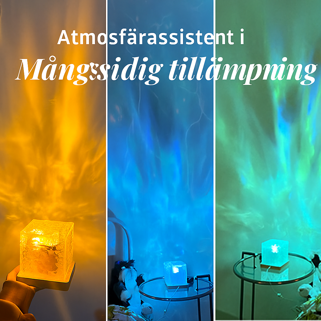 Roterande Vattenvågs-Lampa