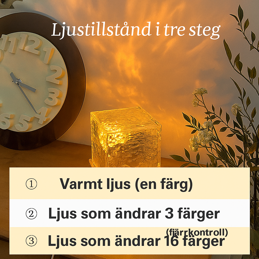 Roterande Vattenvågs-Lampa