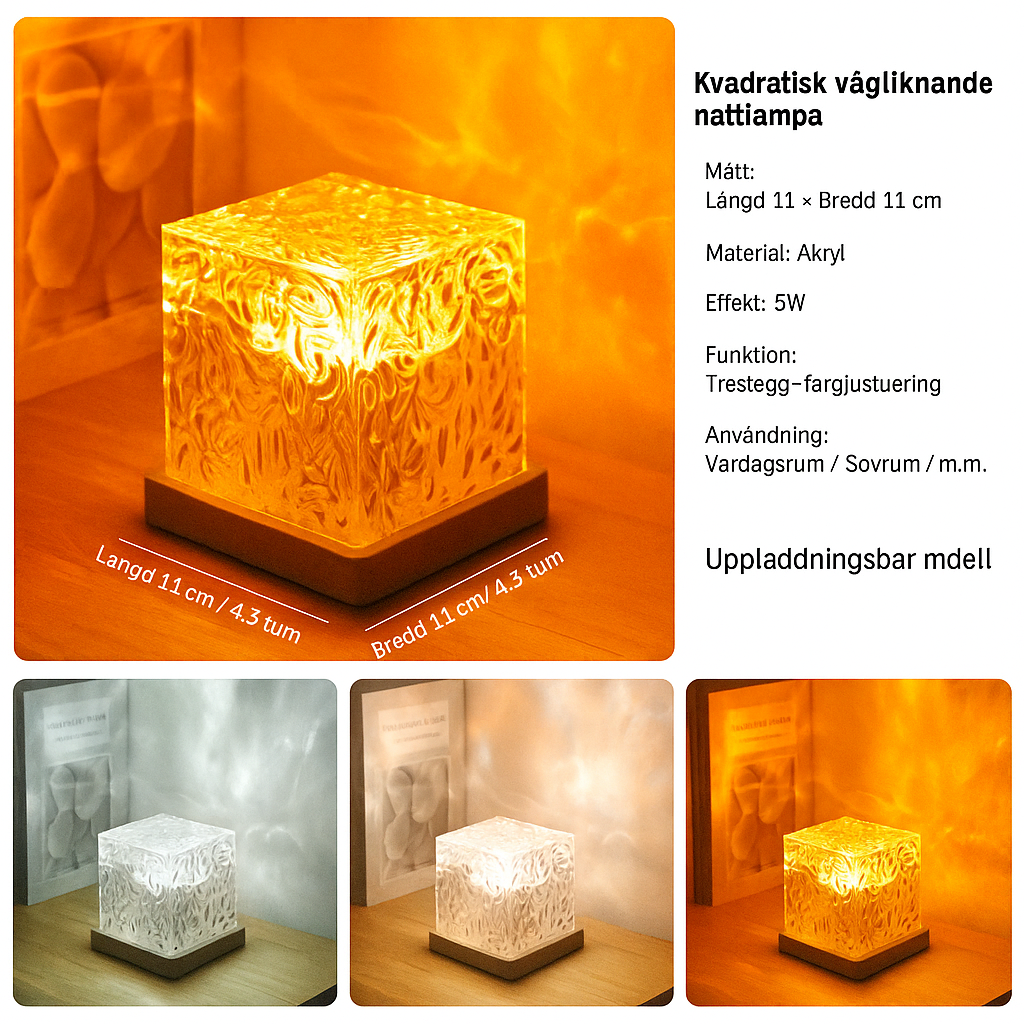 Roterande Vattenvågs-Lampa