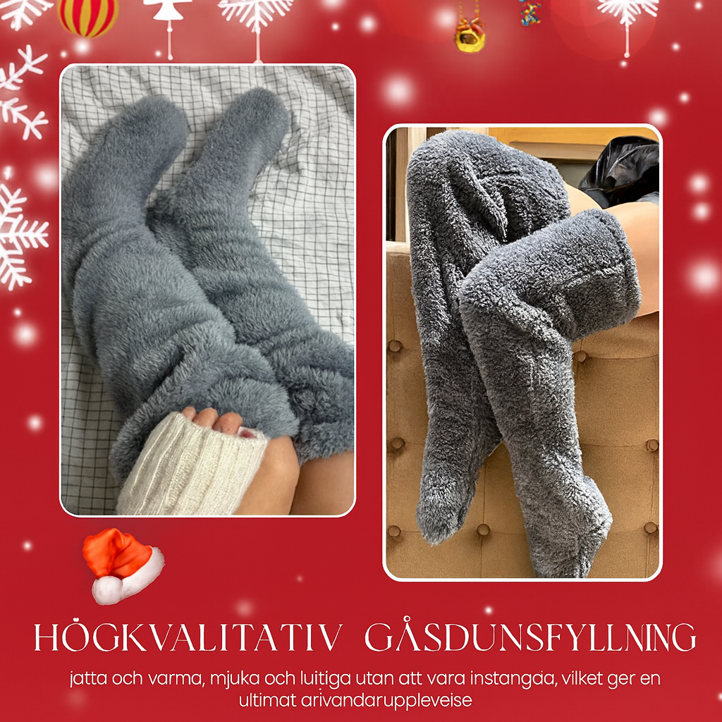 Gåsdunsfyllda Knästrumpor