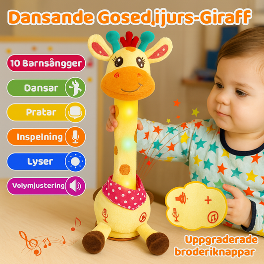 Dansande & Sjungande Giraff som Härmar Tal