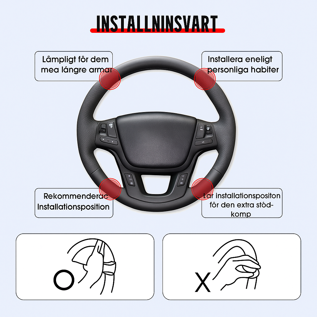 Rattknopp med Halkfritt Grepp