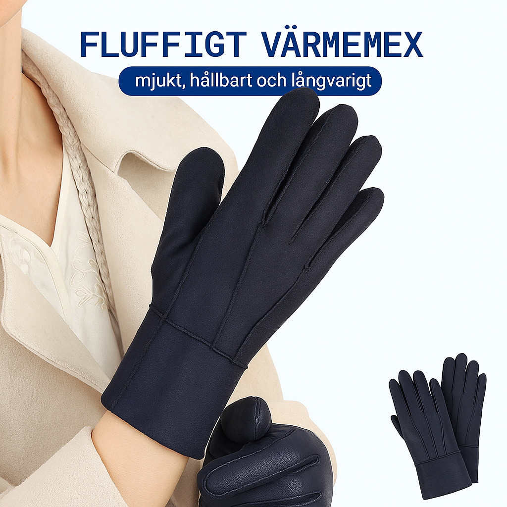 Plyschfodrade Vinterhandskar med Lång Mudd