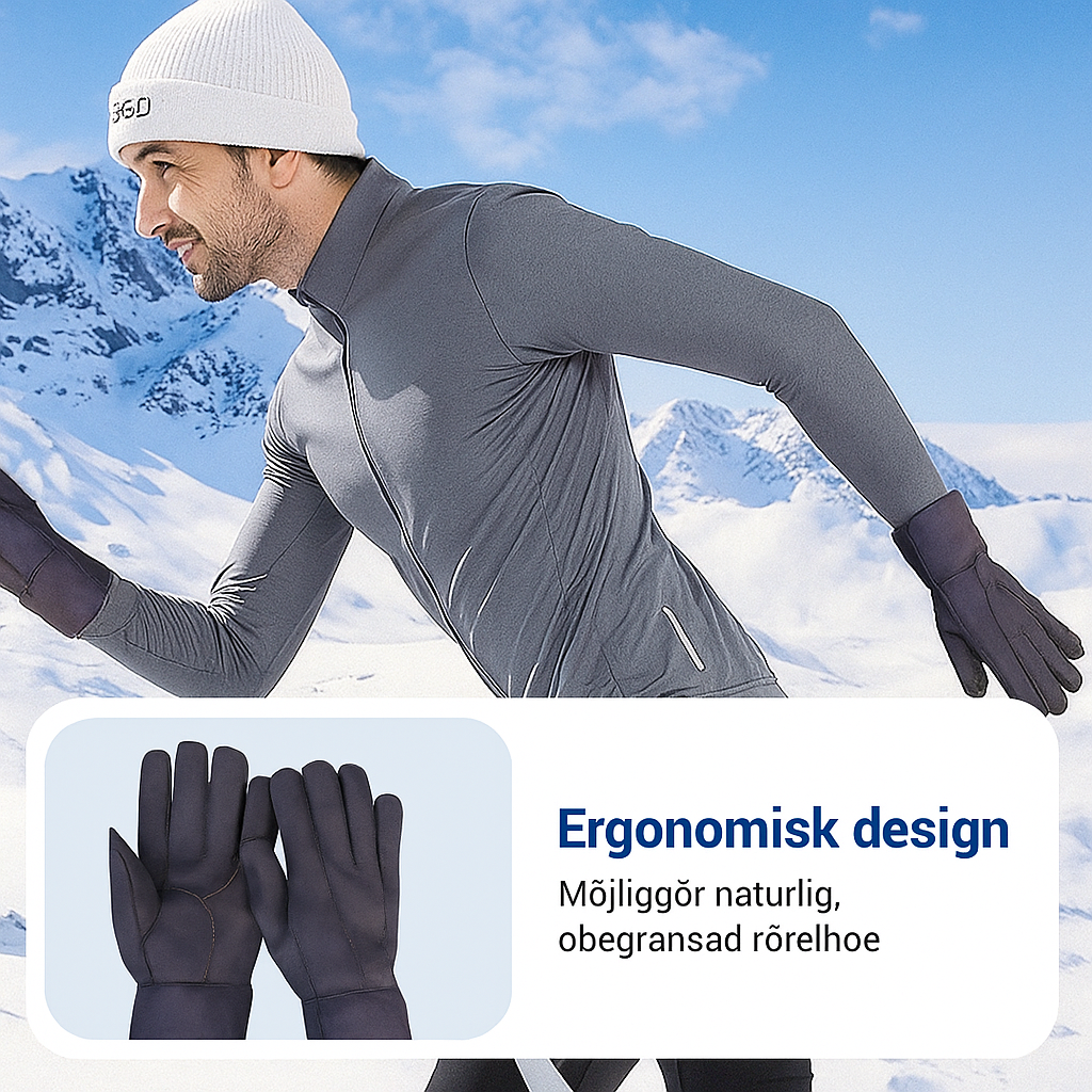 Plyschfodrade Vinterhandskar med Lång Mudd