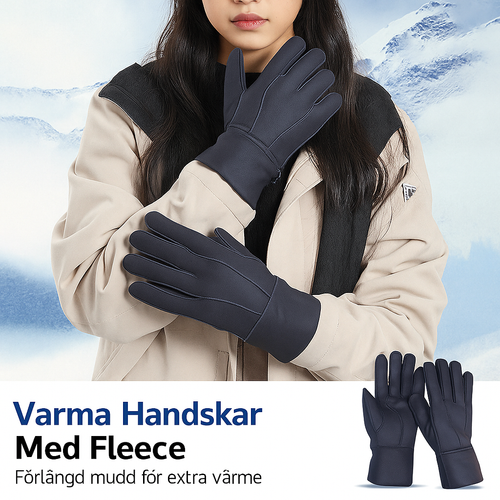 Plyschfodrade Vinterhandskar med Lång Mudd