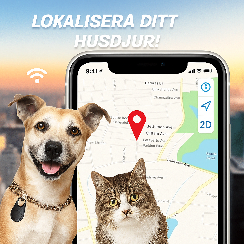 Smart Anti-Förlust Spårare med Tvåvägslarm