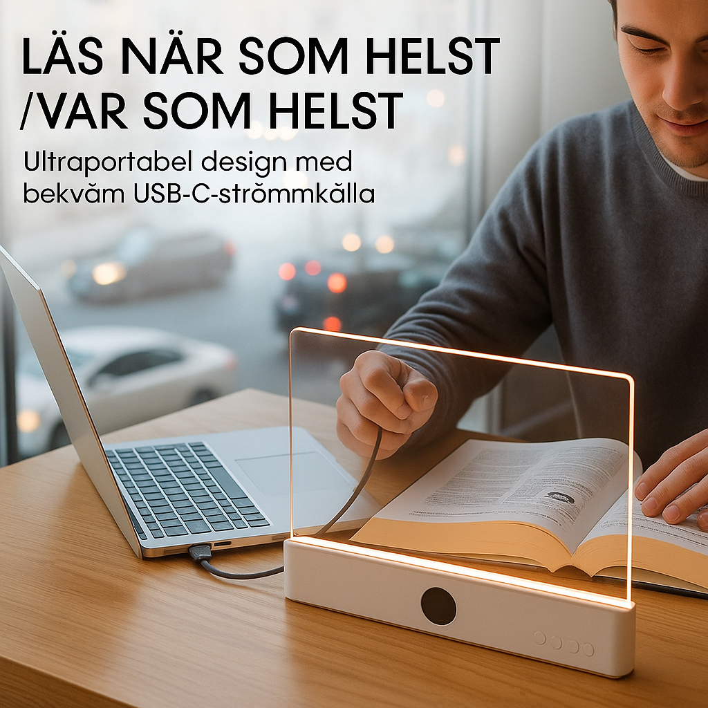 Ögonvänlig Läslampa med Timer