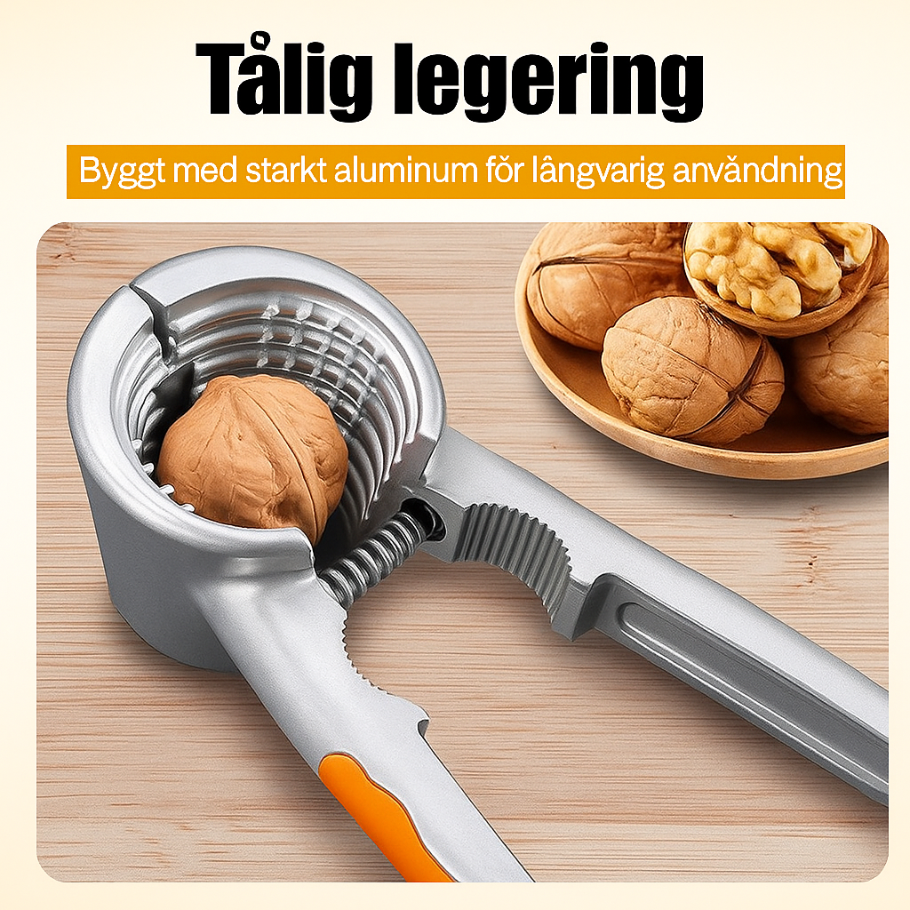 Kladdfri Nötknäppare med Trattdesign