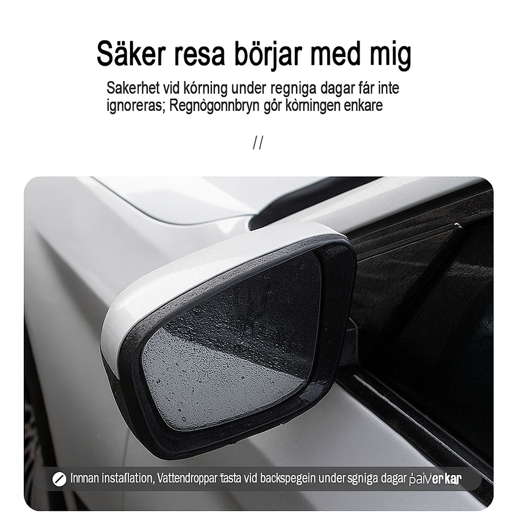 Regnskydd för Sidospeglar