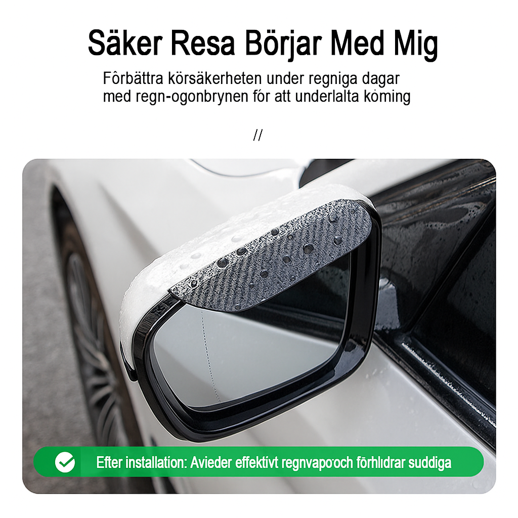 Regnskydd för Sidospeglar