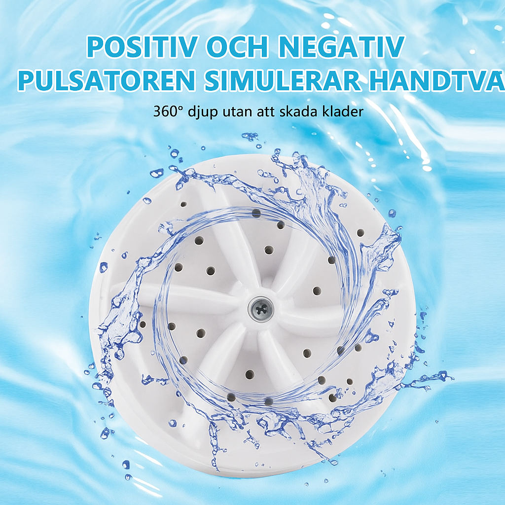 Bärbar ultraljudstvättmaskin