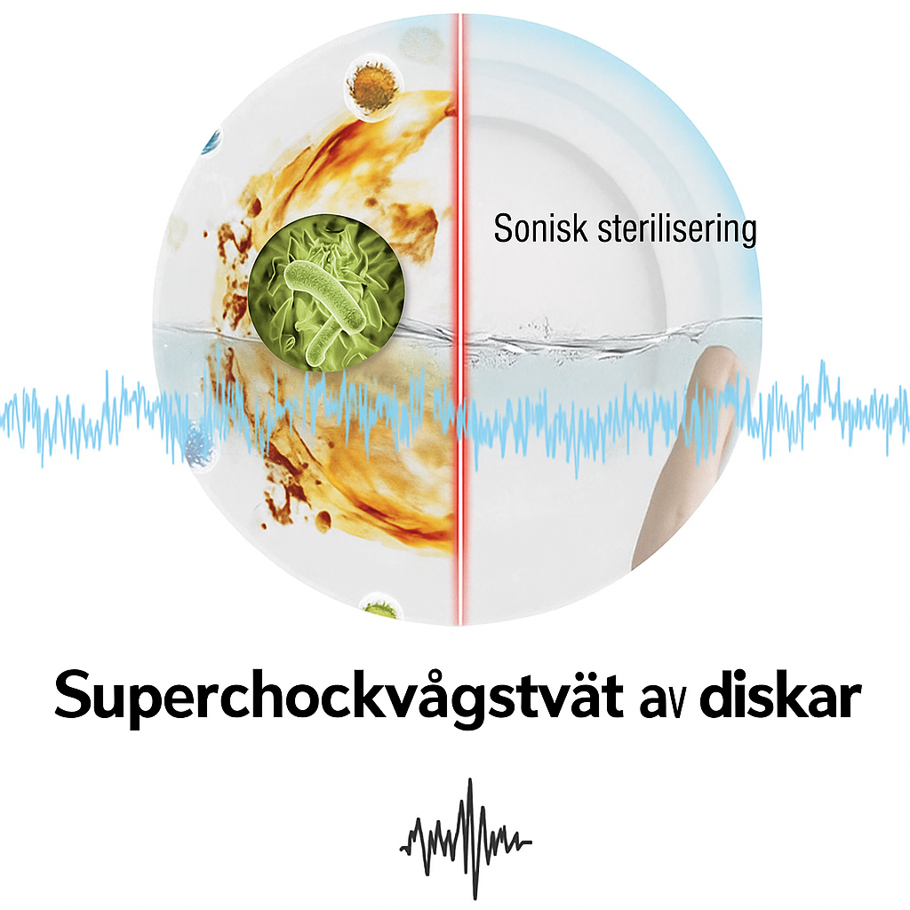 Bärbar ultraljudstvättmaskin