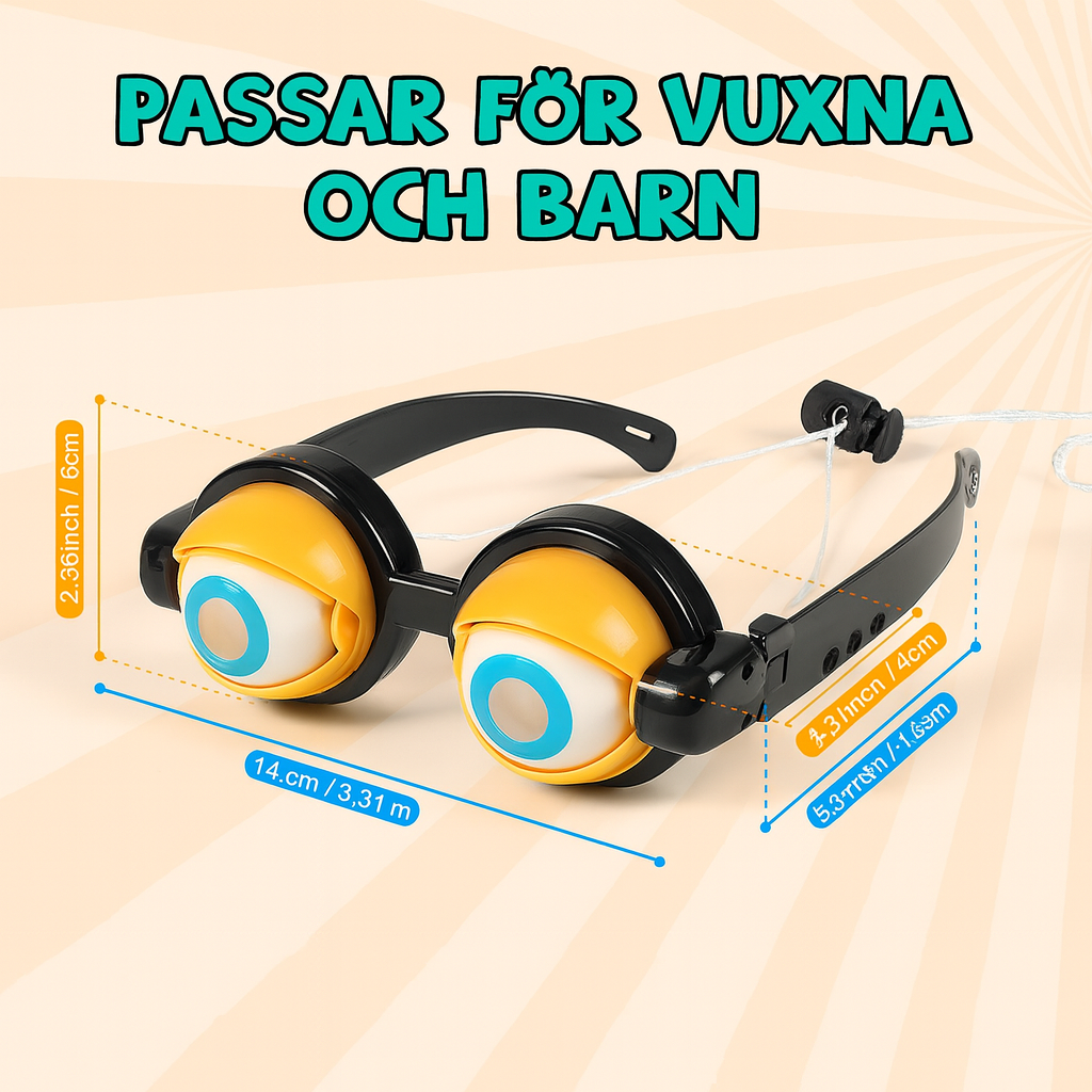 Roliga Partyglasögon med Blinkande Ögon