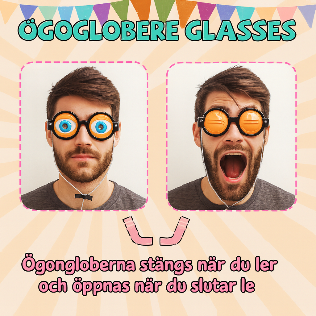 Roliga Partyglasögon med Blinkande Ögon
