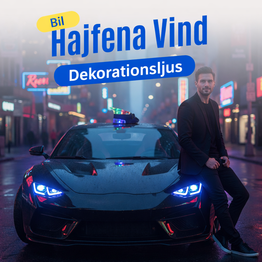 Vinddriven LED-Hajfena för Bilstyling (Batterifri)