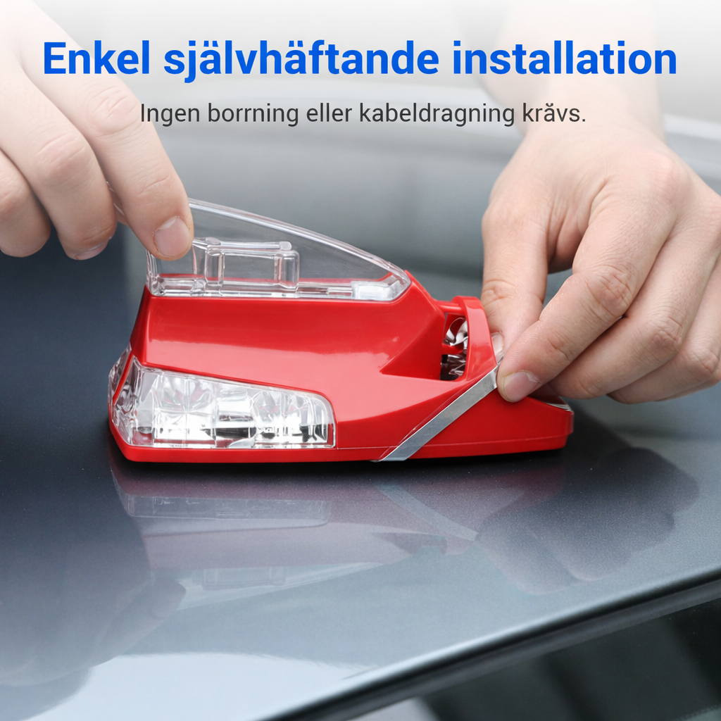 Vinddriven LED-Hajfena för Bilstyling (Batterifri)