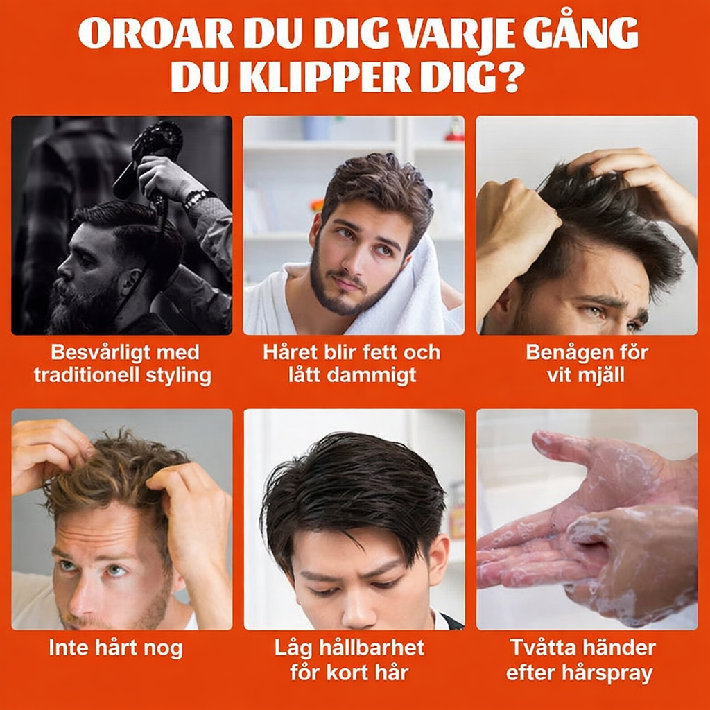 2-i-1 Hårvax med Inbyggd Kam & Arganolja