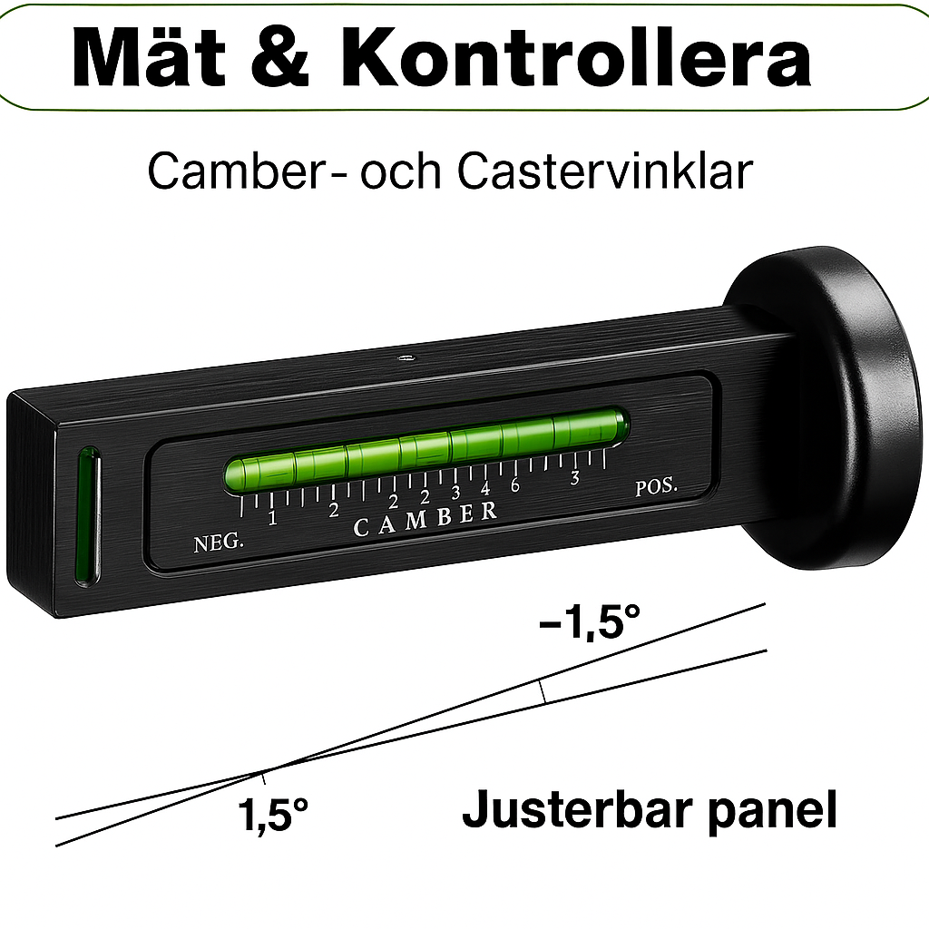 Justerbart Magnetiskt Mätverktyg för Bil- & Däckreparation