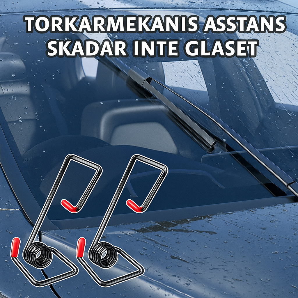 Vindrutetorkararm med Fjäderförstärkning