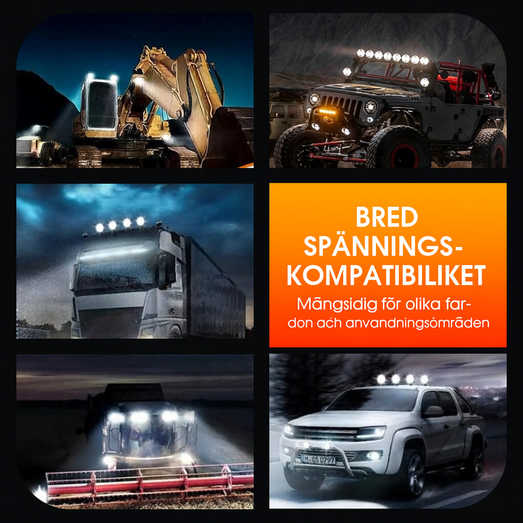 99W LED Arbetslampa 4" Rund för Offroad & Fordon