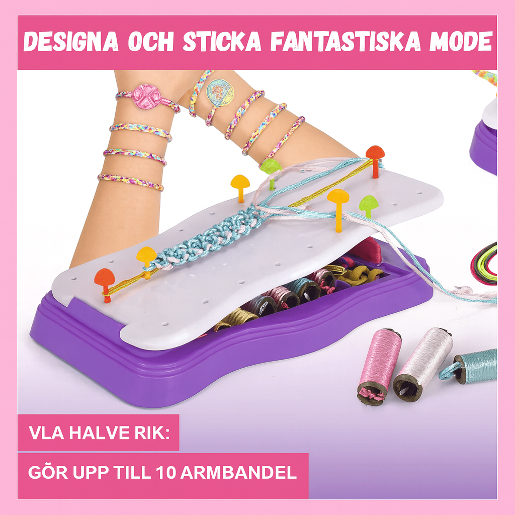 Handsnörstickningsset för Barn – Kreativ & Pedagogisk Lek
