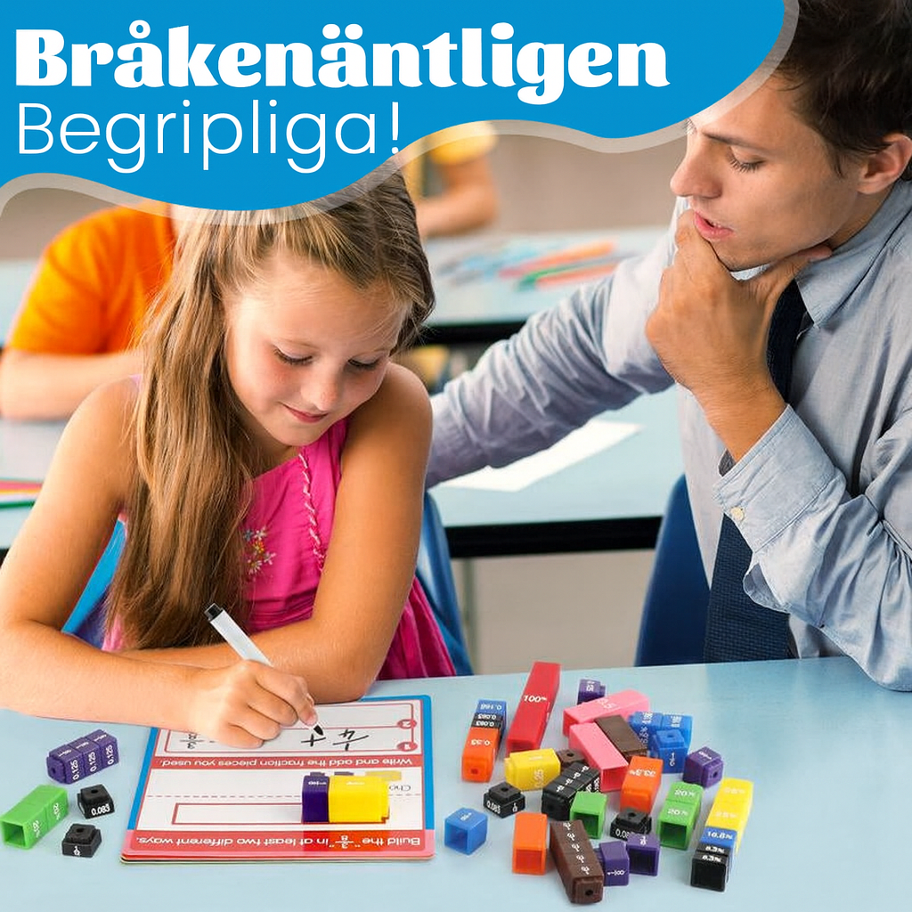 Färgglada Bråkkuber för Lättare Matematik