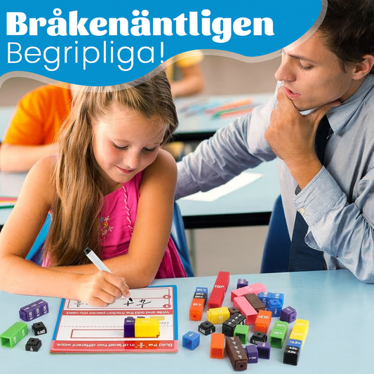 Färgglada Bråkkuber för Lättare Matematik