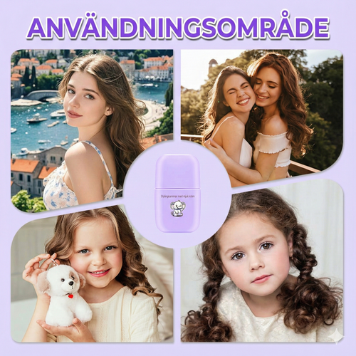 2-i-1 Stylingkam med Integrerad Hårkräm för Enkel Hårstyling