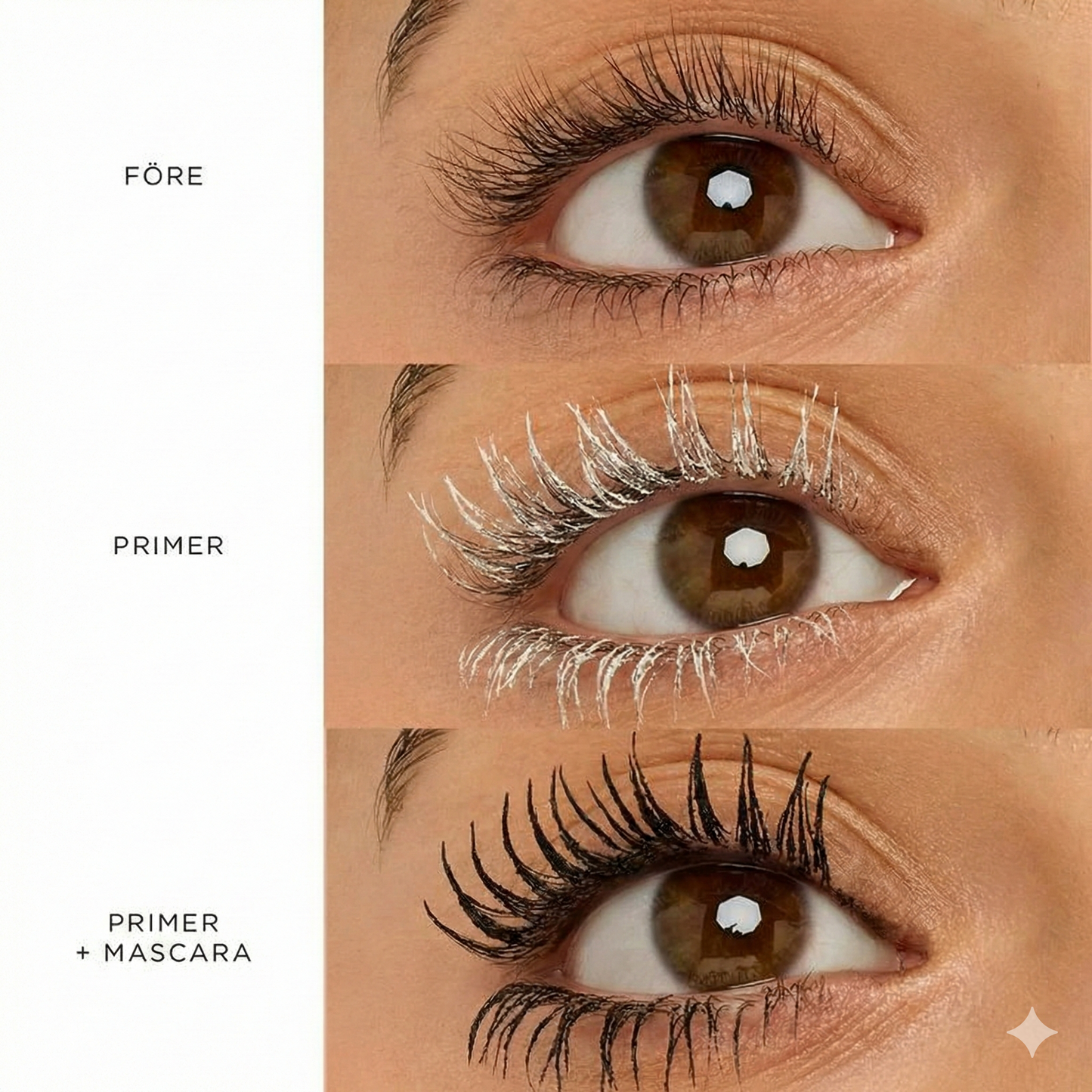 Volymgivande Mascara som Omsluter Fransarna och Inte Smular