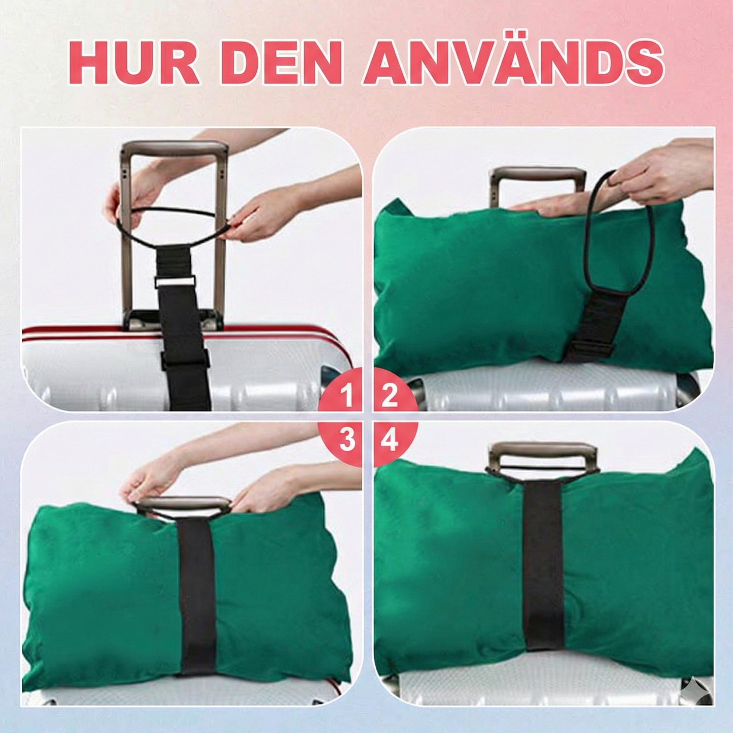 Smart Bagagehållare för Extra Väska och Fria Händer