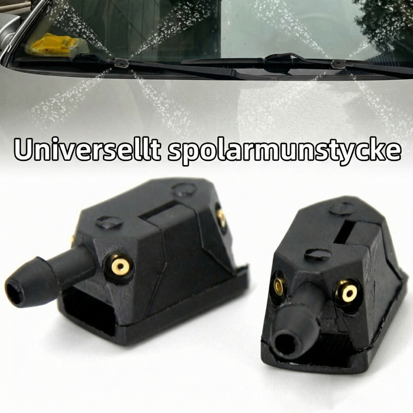 Universella Spolmunstycken med 4-vägs Spray för Vindrutan
