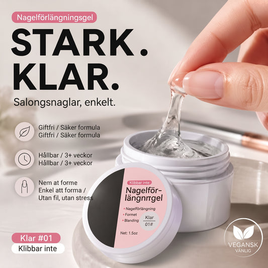 Formbar Nagelgel (15 ml) – Perfekt för Nagelförlängning och 3D-Nagelkonst