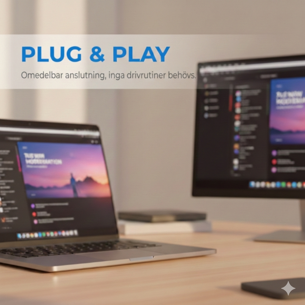 Kompakt Trådlös HDMI-Adapter – Spegla & Utvidga Skärmen