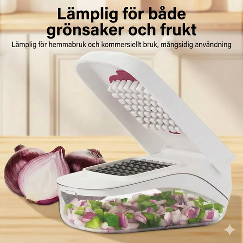 Smidig Lökhackare & Tärningsskärare – Lättdiskad
