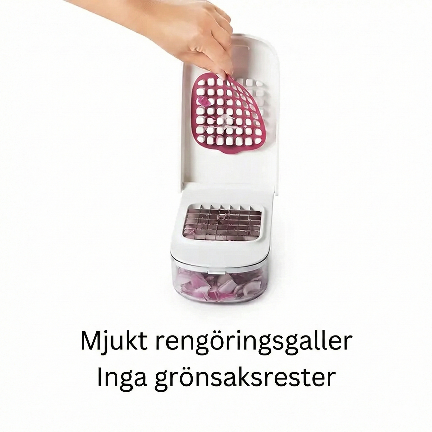 Smidig Lökhackare & Tärningsskärare – Lättdiskad