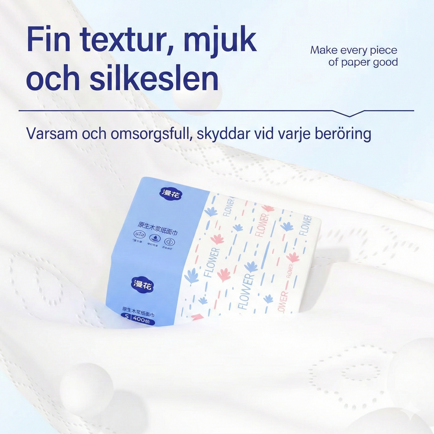 Slitstarka Hushålls- & Ansiktsservetter – 4 Lager Mjukhet