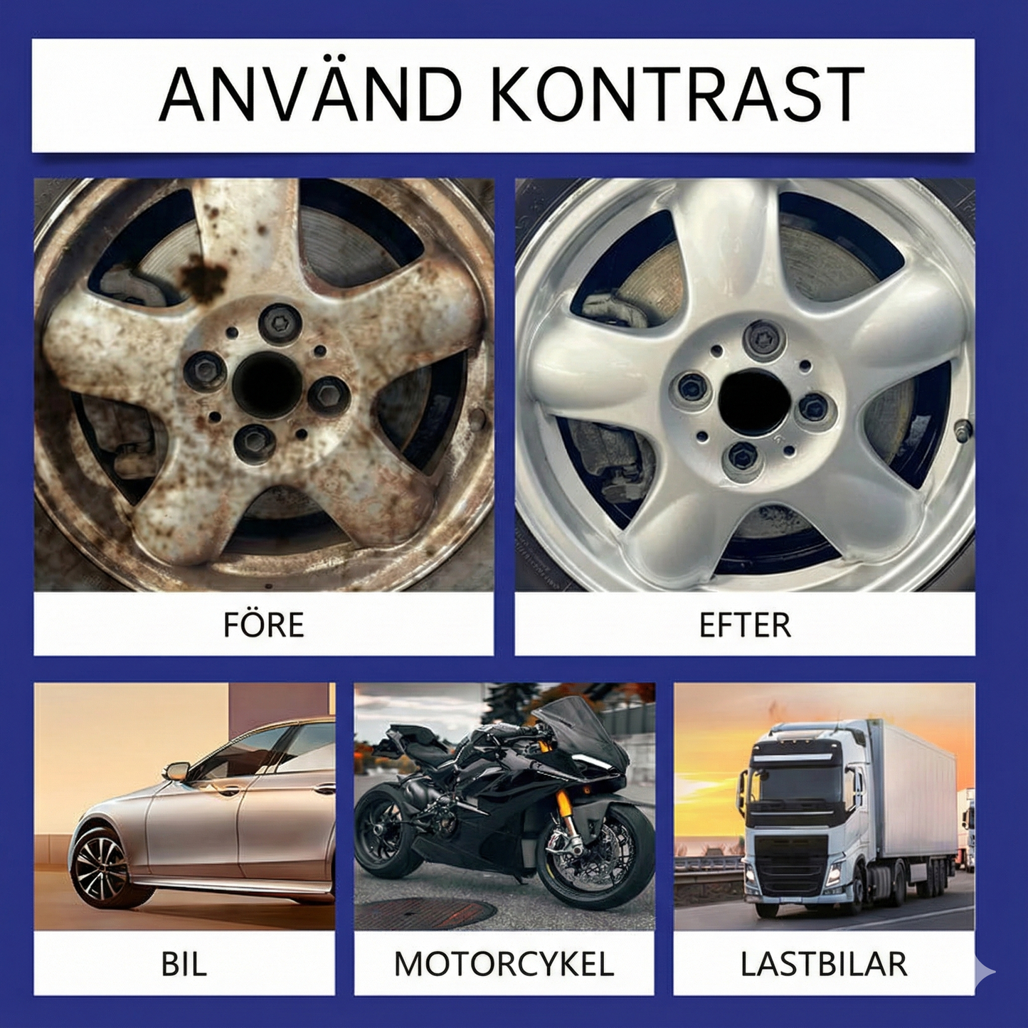 Kraftfull Rostborttagningsspray för Bil & Metall