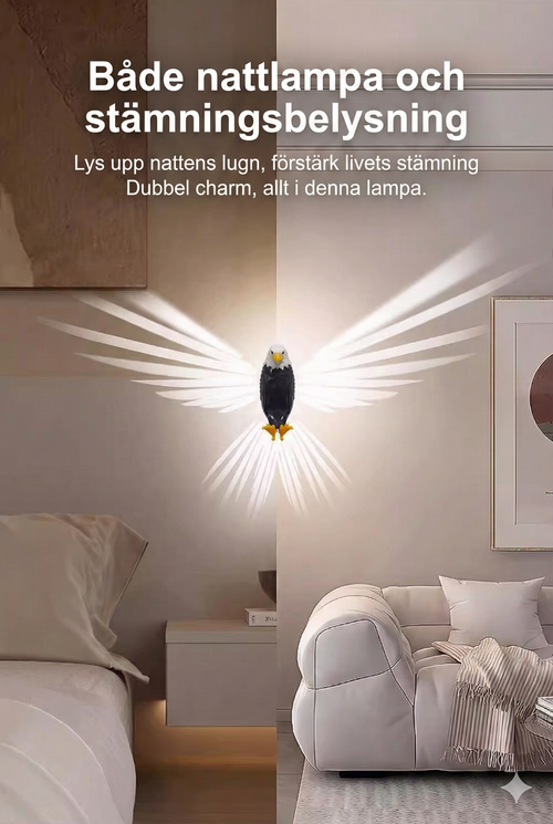Dekorativ LED-Vägglampa med Fjärrkontroll