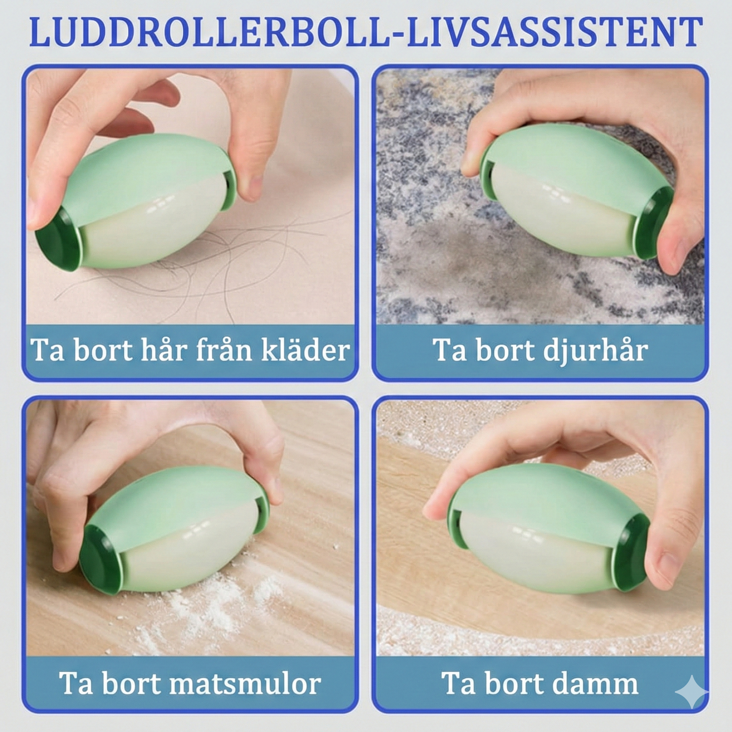 Återanvändbar Luddrulle med Sköljbar Yta