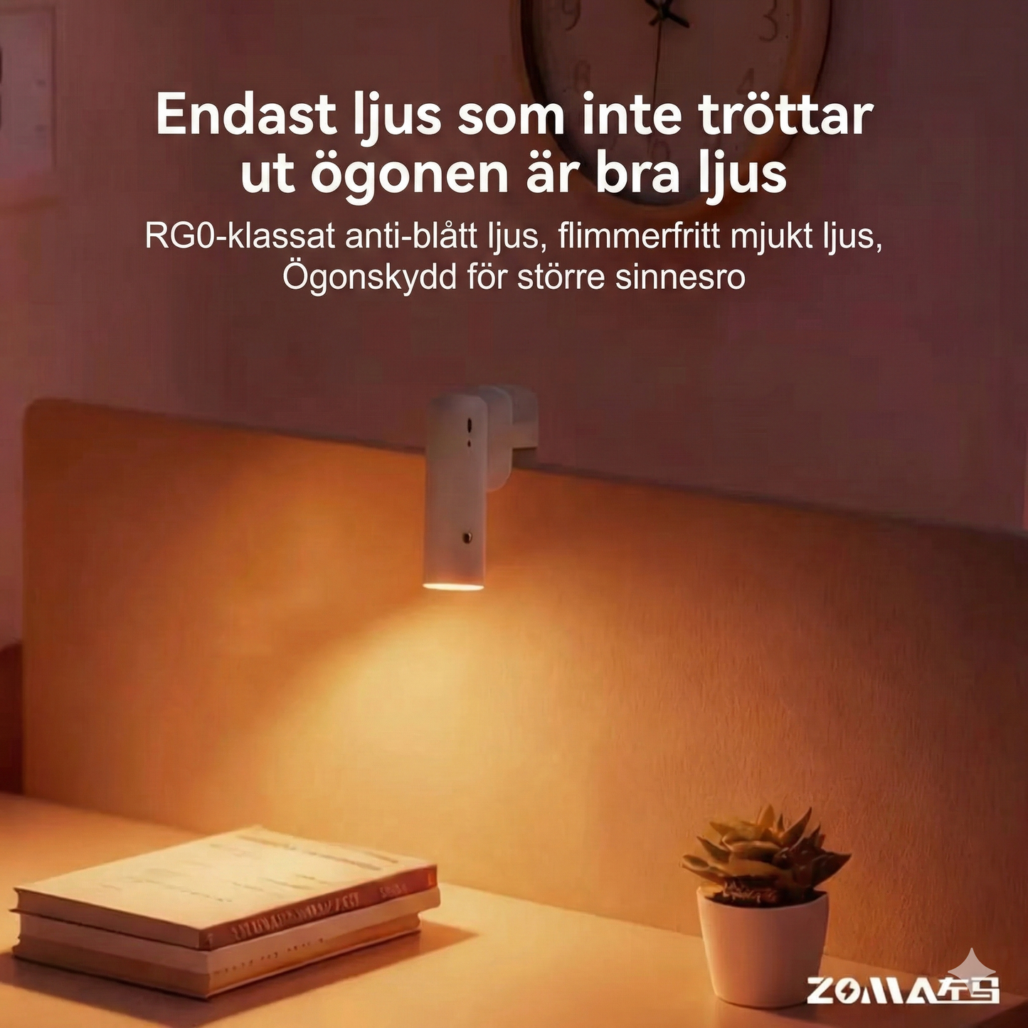 Portabel Sänglampa & Garderobsbelysning – Inga Sladdar
