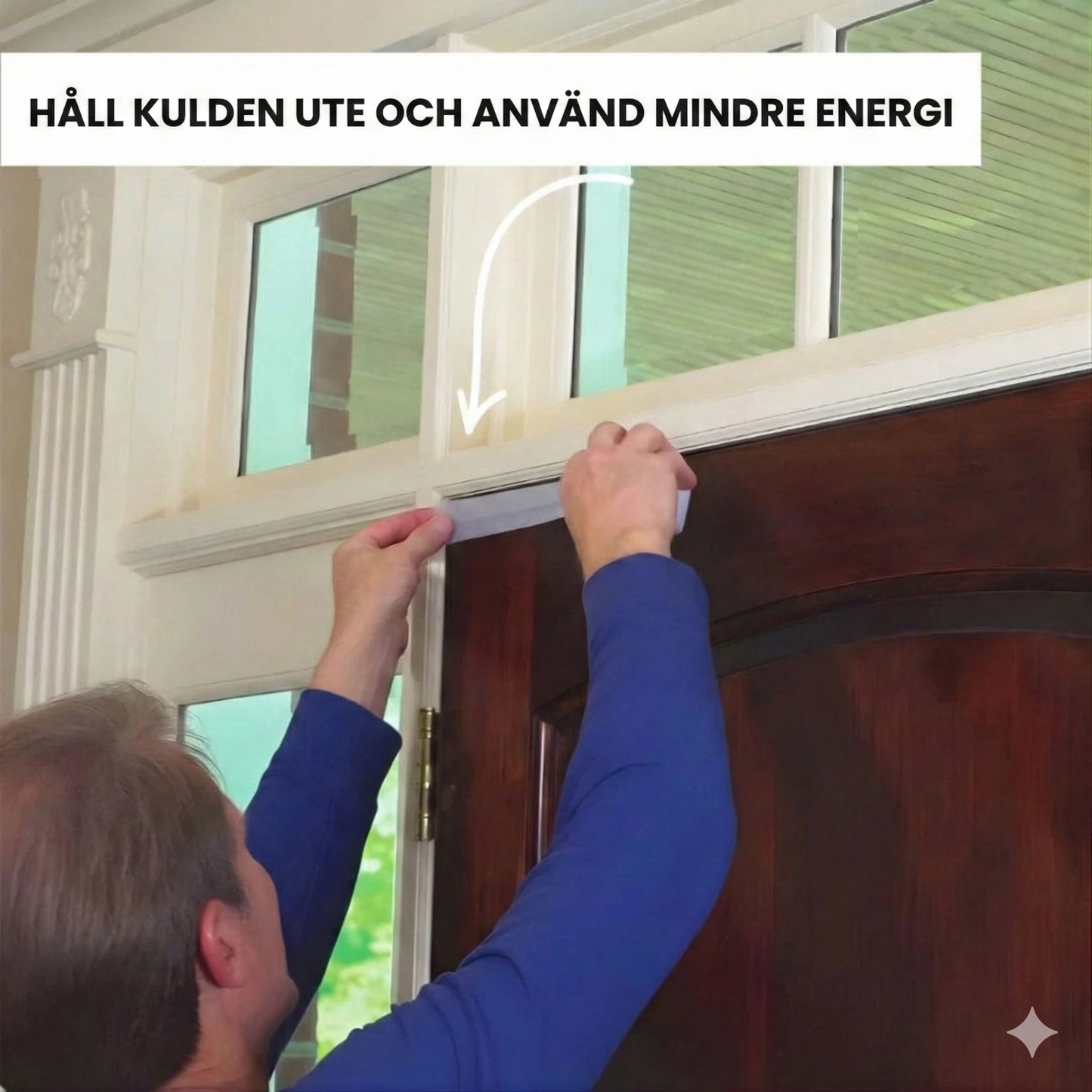 Självhäftande Tätningslist i Silikon för Dörrar och Fönster