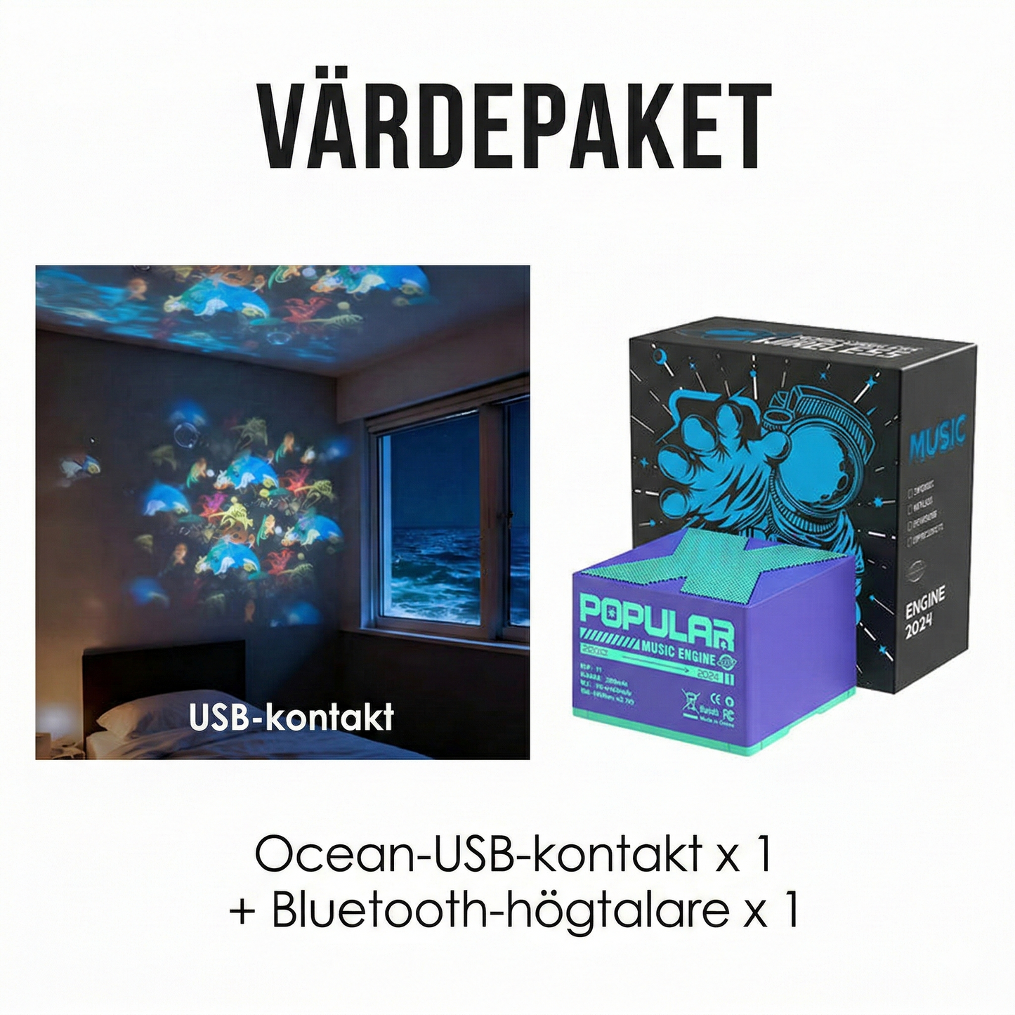 Stämningsfull Havsprojektor för Vägg och Tak